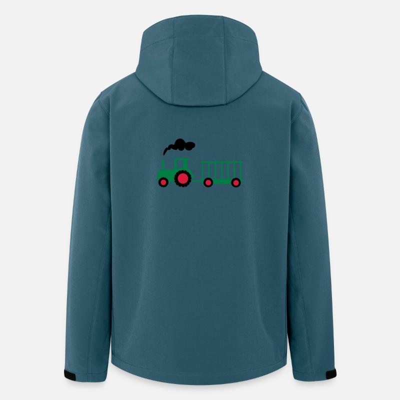 traktor trecker landwirtschaft - Recycelte Männer Softshell-Jacke von Stanley/Stella - Dunkles Petrol