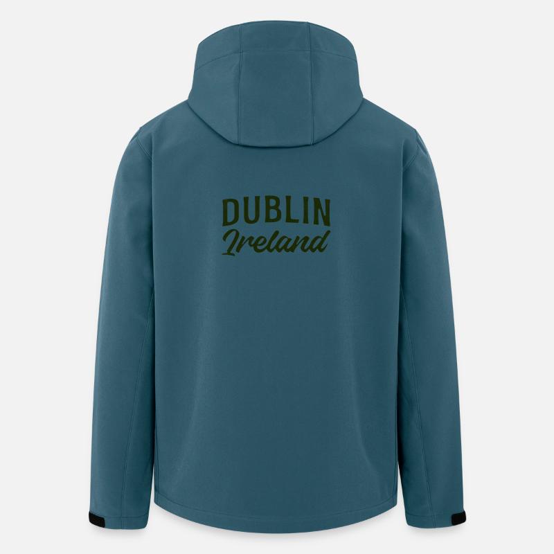 Dublin Irland Script Typografie - Recycelte Männer Softshell-Jacke von Stanley/Stella - Dunkles Petrol