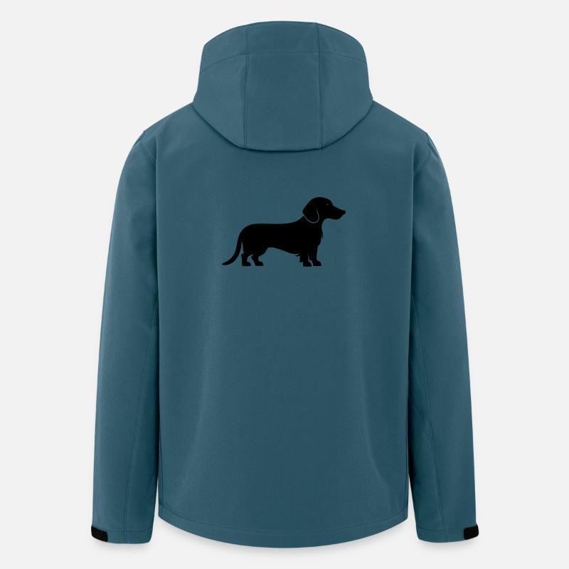 Teckel Dackel - Veste softshell homme en polyester recyclé Stanley/Stella - bleu pétrole foncé