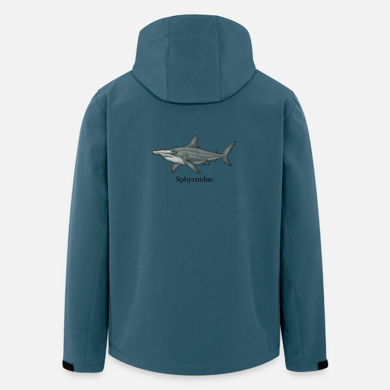 Sphyrnidae Hammerhai Design - Recycelte Männer Softshell-Jacke von Stanley/Stella - Dunkles Petrol