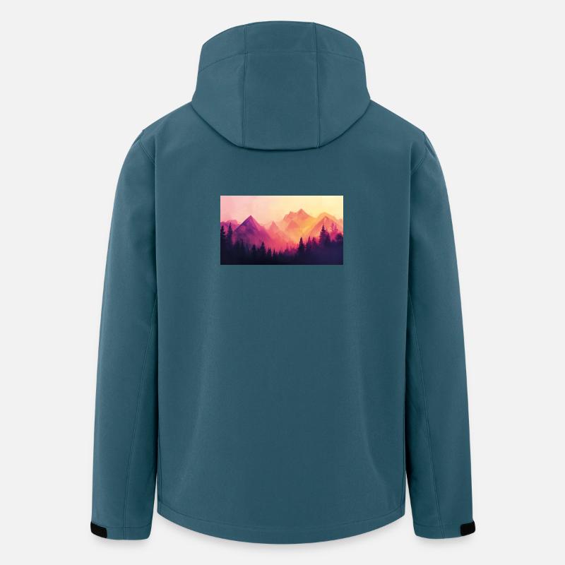forest mountains - Men’s Recycled Softshell Jacket by Stanley/Stella - stargazer