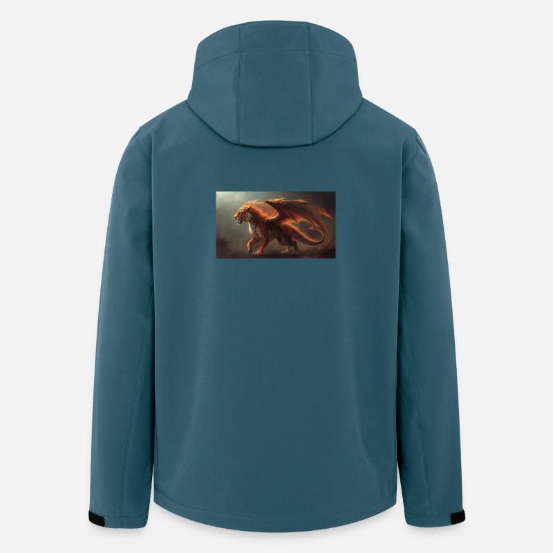 Drachentiger 1 - Recycelte Männer Softshell-Jacke von Stanley/Stella - Dunkles Petrol