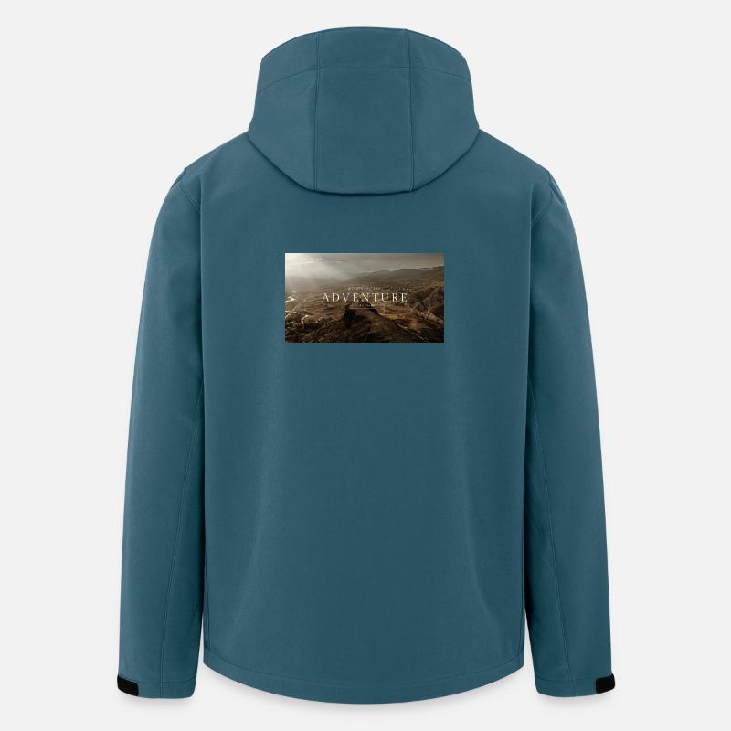 Abenteuer Grafik T-Shirt - Recycelte Männer Softshell-Jacke von Stanley/Stella - Dunkles Petrol