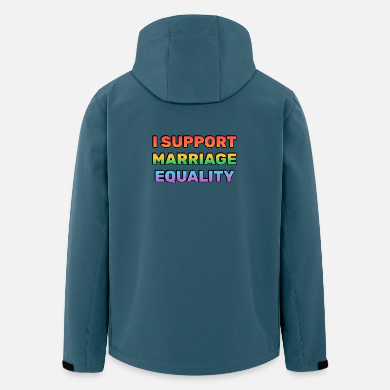 Support Marriage Equality Rainbow Colours - Men’s Recycled Softshell Jacket by Stanley/Stella - stargazer