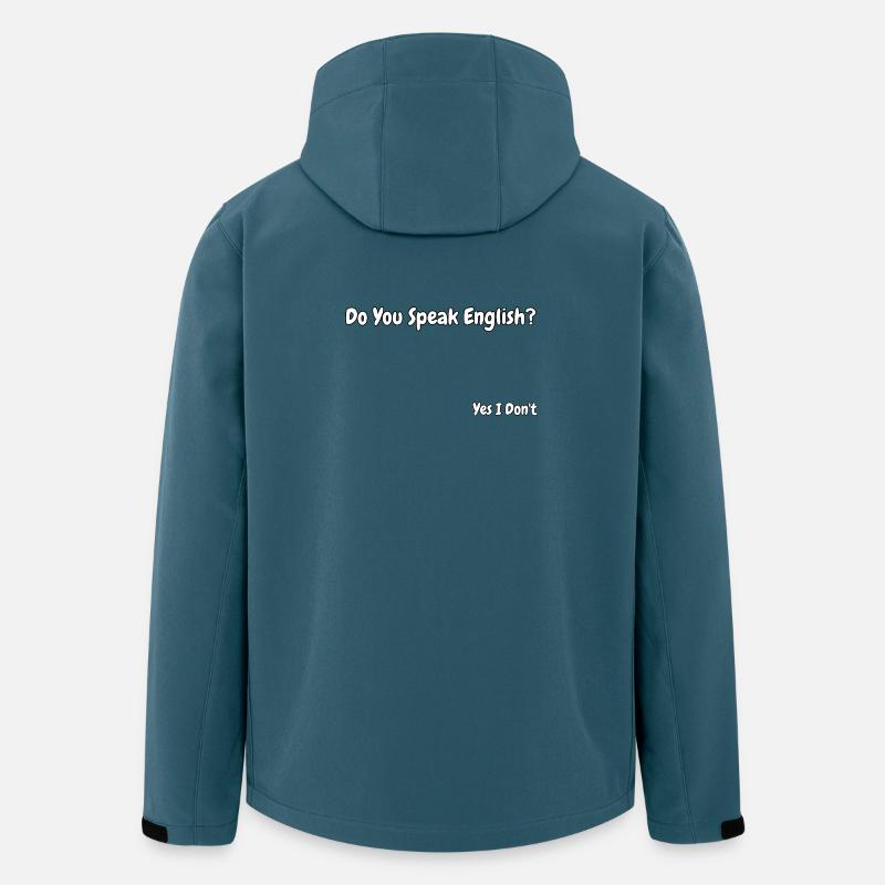 Funny English Language Joke Design - Men’s Recycled Softshell Jacket by Stanley/Stella - stargazer