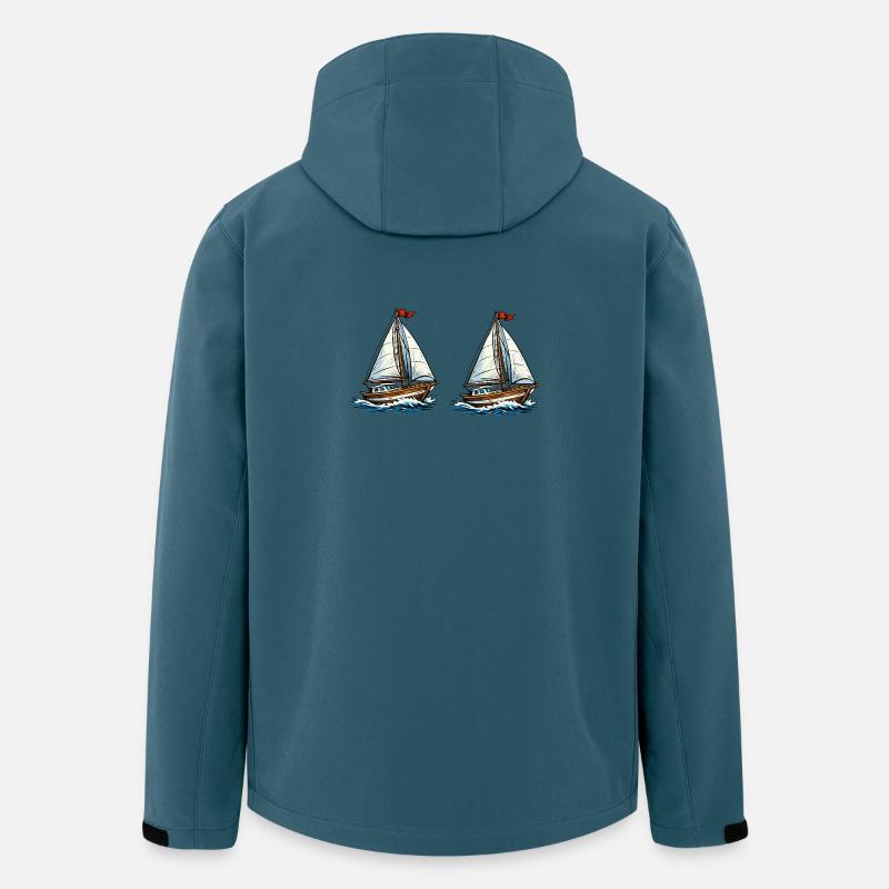 Sailing ships on waves - Men’s Recycled Softshell Jacket by Stanley/Stella - stargazer