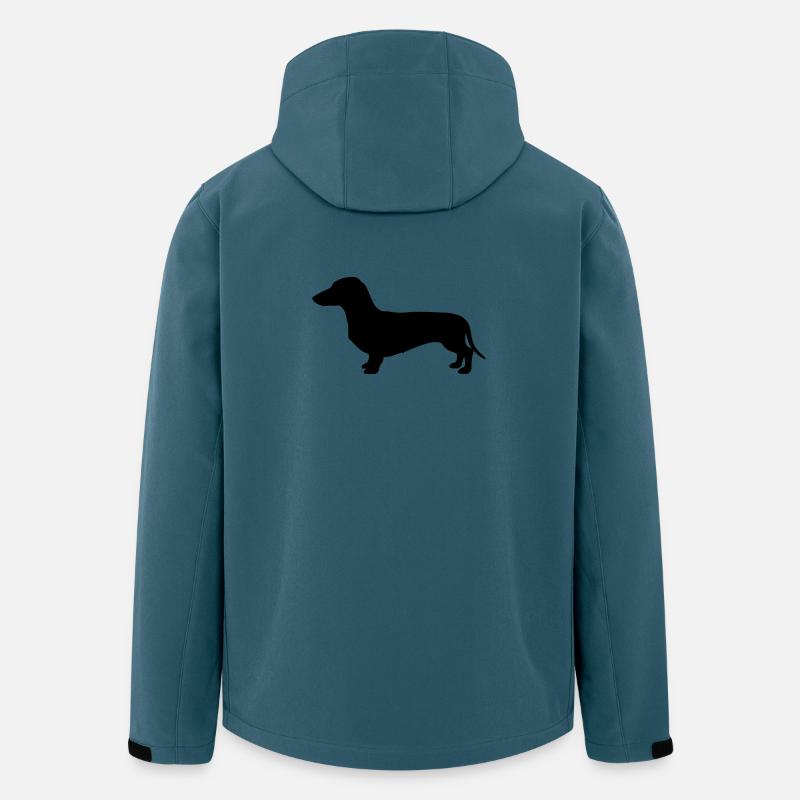 Dachshund Dachshund Silhouette - Men’s Recycled Softshell Jacket by Stanley/Stella - stargazer