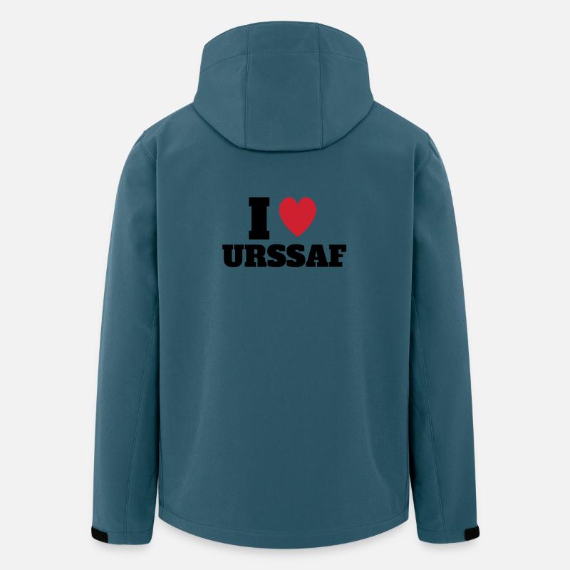 I Love URSSAF - Men’s Recycled Softshell Jacket by Stanley/Stella - stargazer