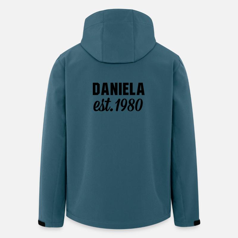 Daniela est 1980 - Recycelte Männer Softshell-Jacke von Stanley/Stella - Dunkles Petrol