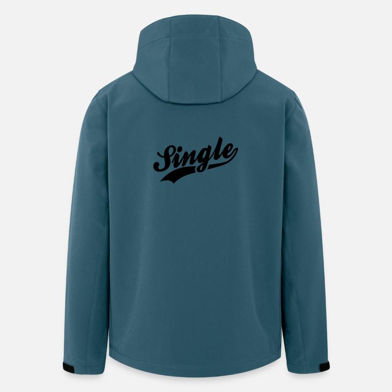Einzelner - Recycelte Männer Softshell-Jacke von Stanley/Stella - Dunkles Petrol