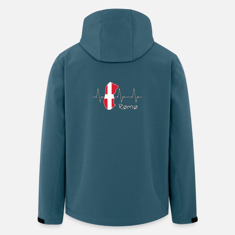 Rømø Römö Dänemark Denmark Insel Design - Recycelte Männer Softshell-Jacke von Stanley/Stella - Dunkles Petrol