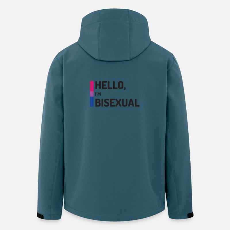 Hallo, ich bin bisexuell - Recycelte Männer Softshell-Jacke von Stanley/Stella - Dunkles Petrol