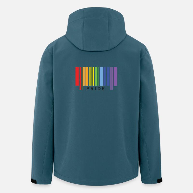 LGBTQ+ Stolz - Recycelte Männer Softshell-Jacke von Stanley/Stella - Dunkles Petrol