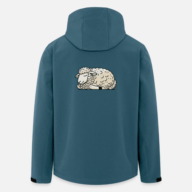 Schaf - Recycelte Männer Softshell-Jacke von Stanley/Stella - Dunkles Petrol