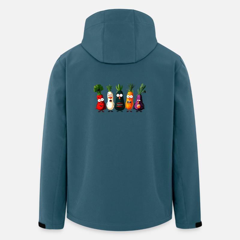 Gemüse - Recycelte Männer Softshell-Jacke von Stanley/Stella - Dunkles Petrol
