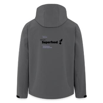 aktuelles Superfood - Recycelte Männer Softshell-Jacke von Stanley/Stella - Dunkles Petrol - Hinten - AI Model Male 185 light (185cm)