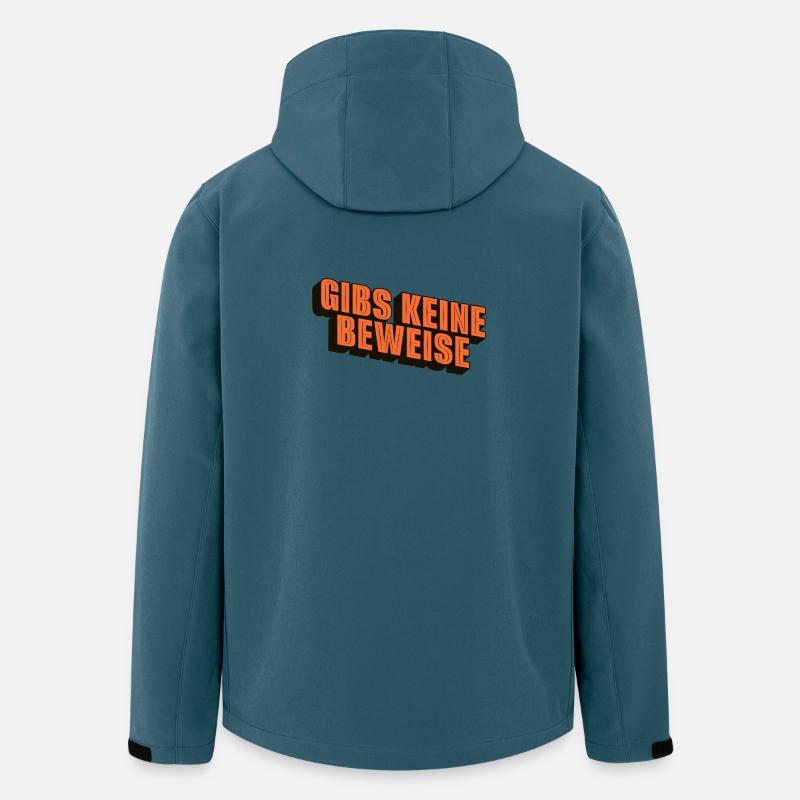 gibs keine beweise - Recycelte Männer Softshell-Jacke von Stanley/Stella - Dunkles Petrol