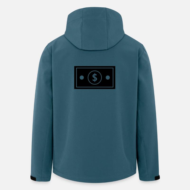 Dollar - Veste softshell homme en polyester recyclé Stanley/Stella - bleu pétrole foncé