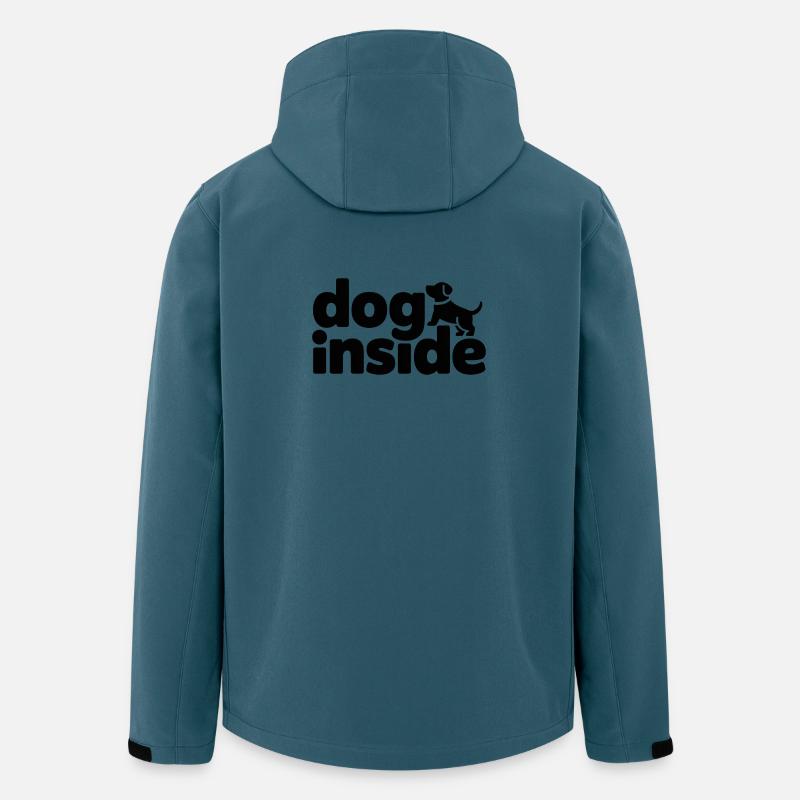 Doge Inside Dog Motif - Veste softshell homme en polyester recyclé Stanley/Stella - bleu pétrole foncé