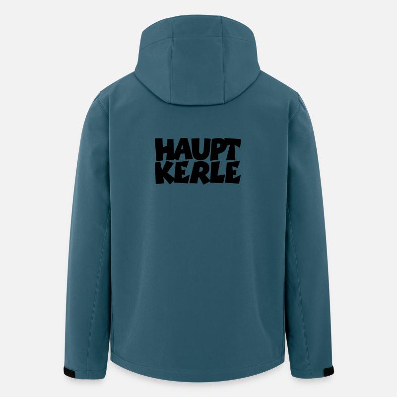 Hauptkerle Schwaben Schwäbisch - Recycelte Männer Softshell-Jacke von Stanley/Stella - Dunkles Petrol