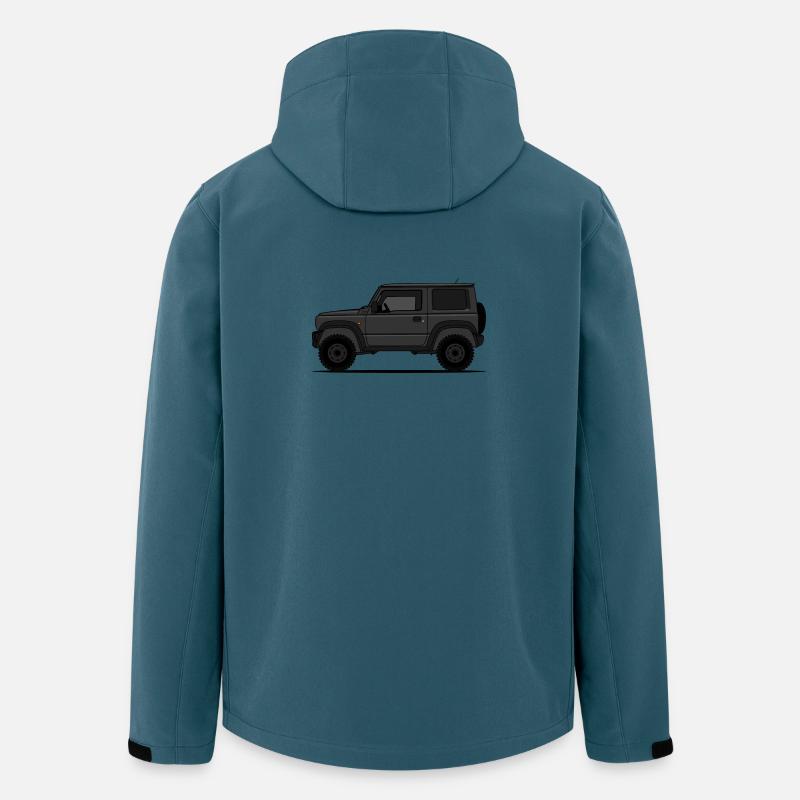 Jimny Schwarz - Recycelte Männer Softshell-Jacke von Stanley/Stella - Dunkles Petrol