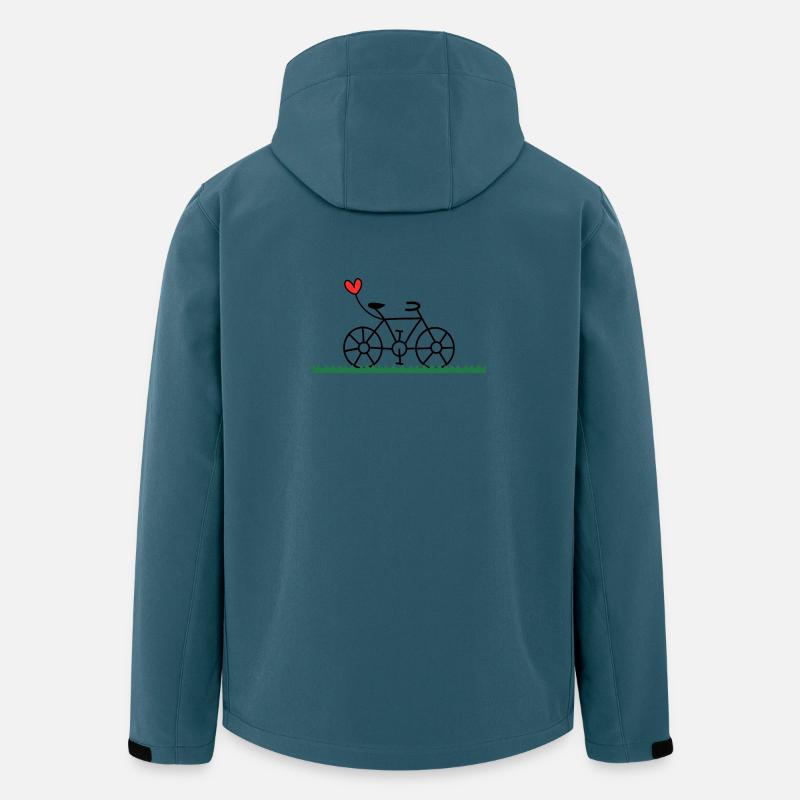 BICYCLE. CYCLING. GO GREEN. ECOLOGY. ENVIRONMENT. - Men’s Recycled Softshell Jacket by Stanley/Stella - stargazer