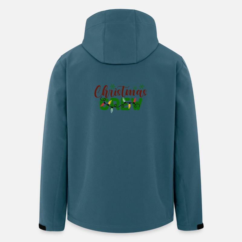 Weihnachten Crew Urlaub Muster - Recycelte Männer Softshell-Jacke von Stanley/Stella - Dunkles Petrol