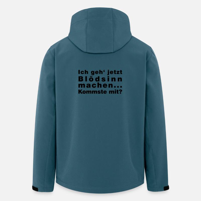 Bloedsinn_machen - Recycelte Männer Softshell-Jacke von Stanley/Stella - Dunkles Petrol