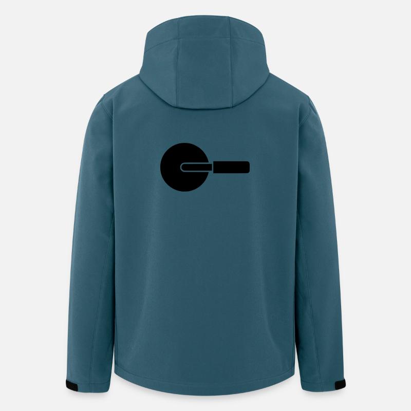 Pizzaschneider Rad Messer - Recycelte Männer Softshell-Jacke von Stanley/Stella - Dunkles Petrol