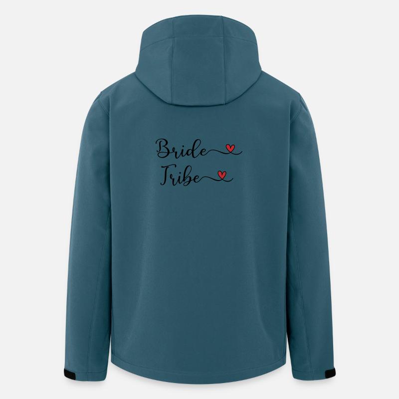 Tribu de la Mariée - Veste softshell homme en polyester recyclé Stanley/Stella - bleu pétrole foncé