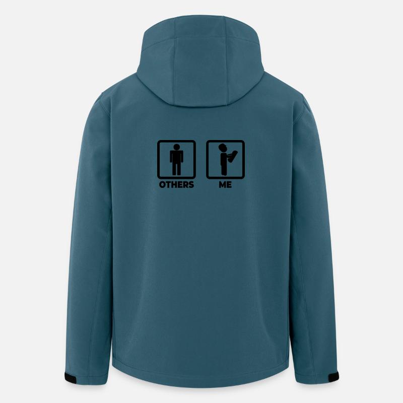 Bunottes d’architectes - Veste softshell homme en polyester recyclé Stanley/Stella - bleu pétrole foncé