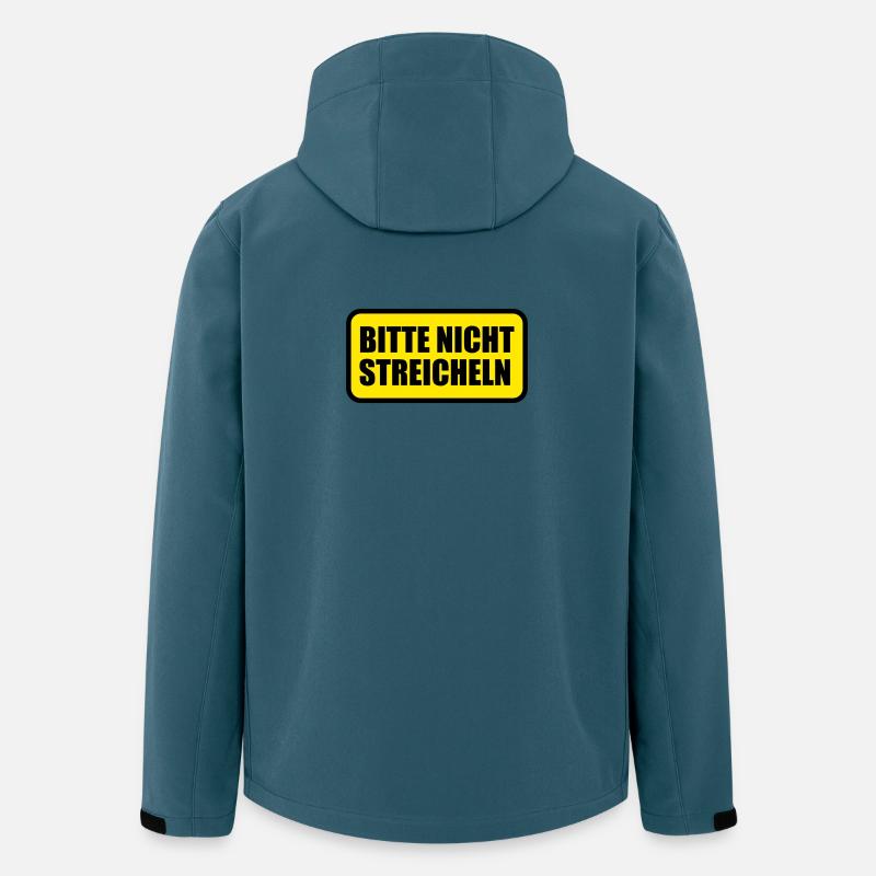 Bitte nicht streicheln - Recycelte Männer Softshell-Jacke von Stanley/Stella - Dunkles Petrol