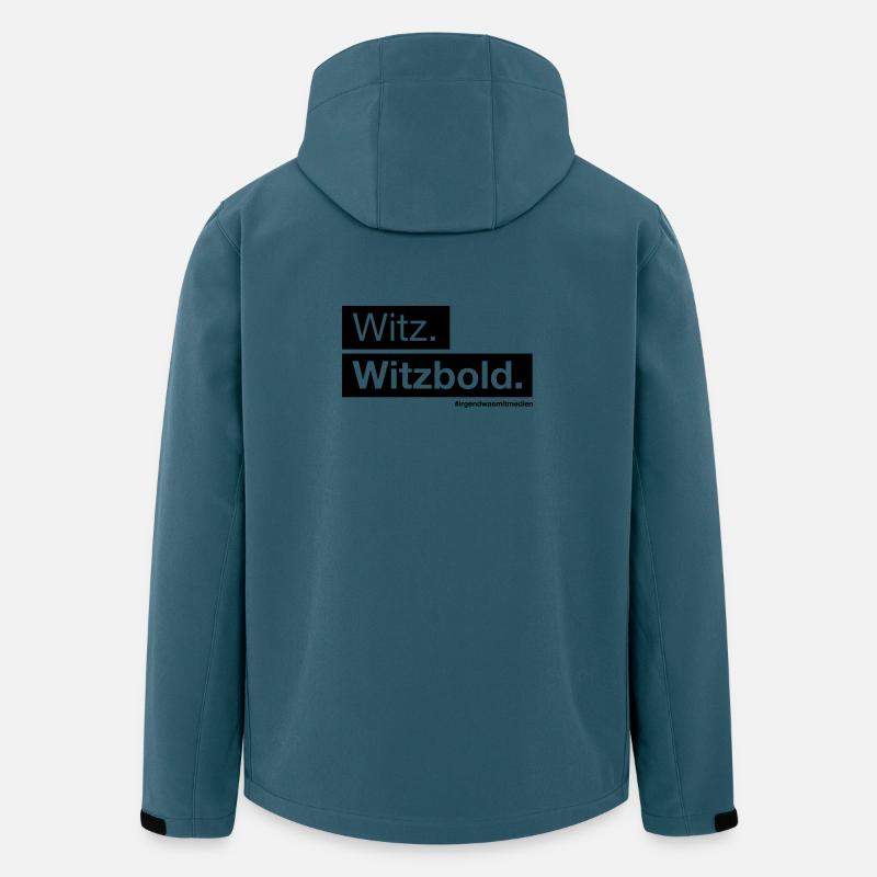 Witz. Witzbold. - Recycelte Männer Softshell-Jacke von Stanley/Stella - Dunkles Petrol