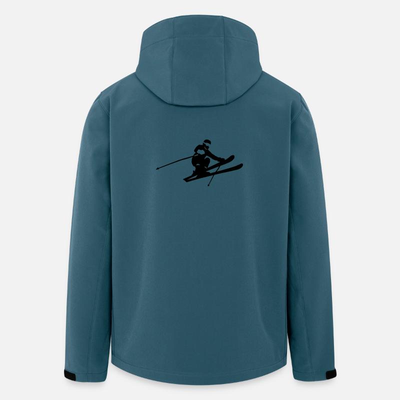 Alpin Ski - Recycelte Männer Softshell-Jacke von Stanley/Stella - Dunkles Petrol