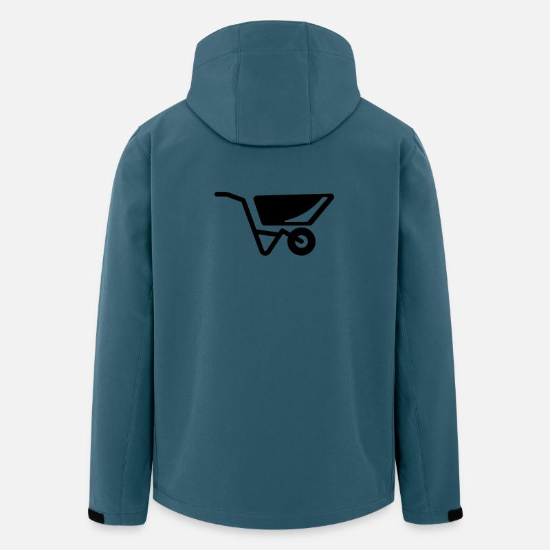 Schubkarre - Recycelte Männer Softshell-Jacke von Stanley/Stella - Dunkles Petrol
