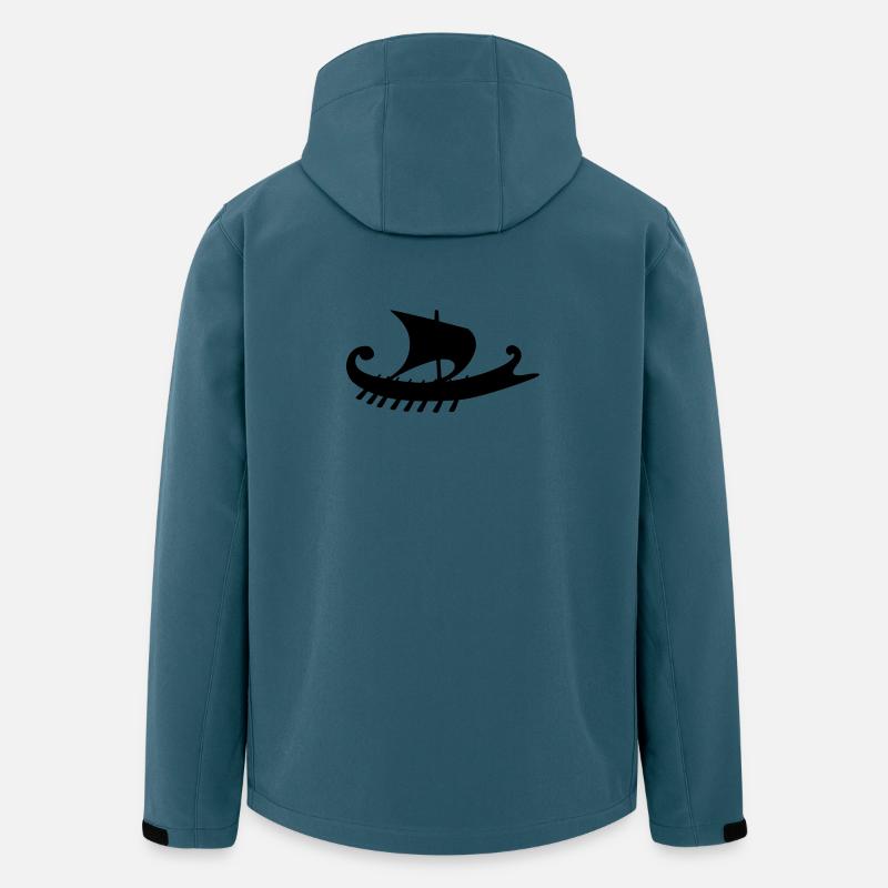 Empuriabrava Schiff b - Recycelte Männer Softshell-Jacke von Stanley/Stella - Dunkles Petrol