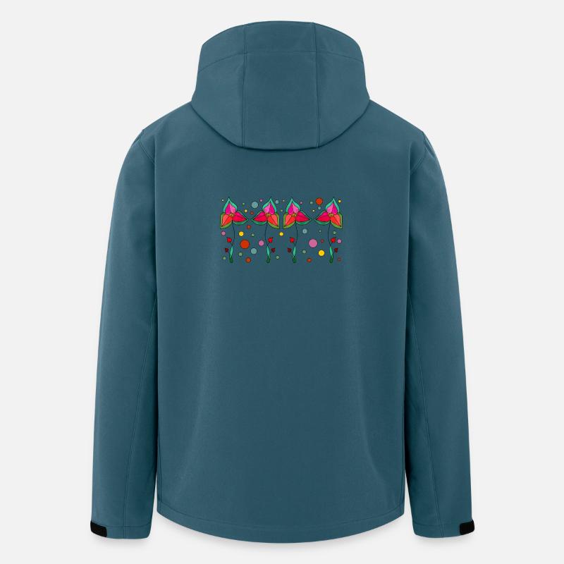 Fleur - Veste softshell homme en polyester recyclé Stanley/Stella - bleu pétrole foncé