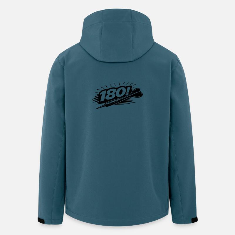 Darts 180 Dartpfeil - Recycelte Männer Softshell-Jacke von Stanley/Stella - Dunkles Petrol