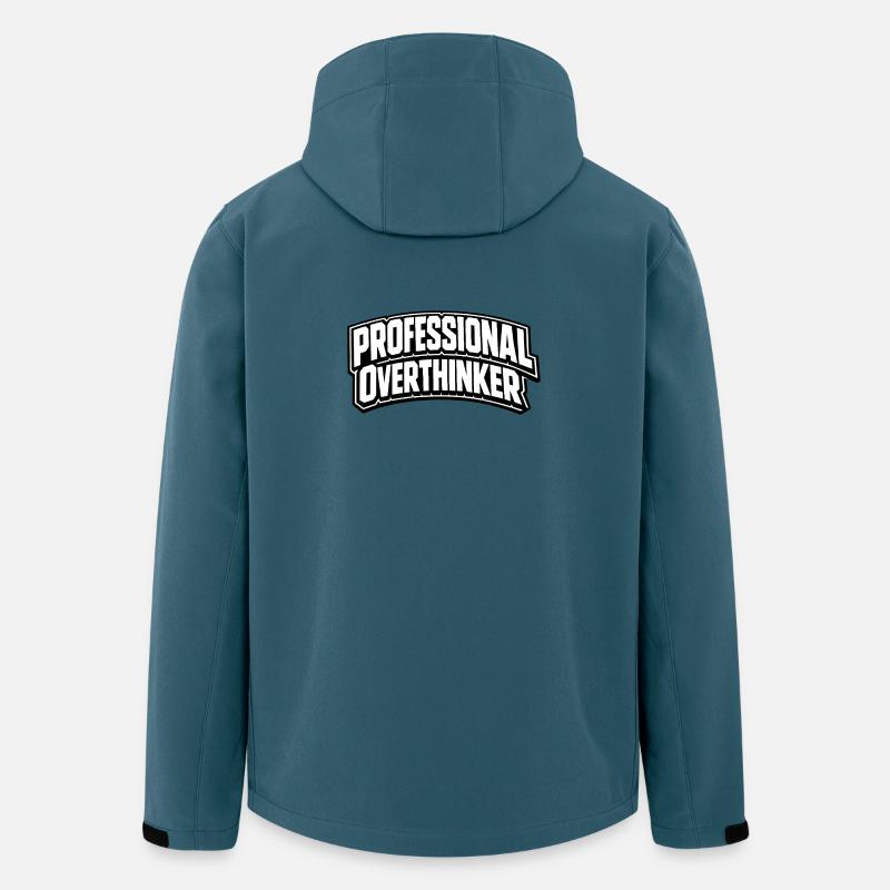 PROFESSIONAL OVERTHINKER - Recycelte Männer Softshell-Jacke von Stanley/Stella - Dunkles Petrol