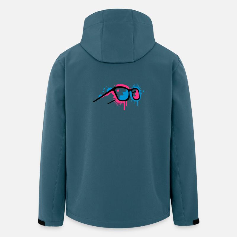 3D glasses in graffiti style - Men’s Recycled Softshell Jacket by Stanley/Stella - stargazer