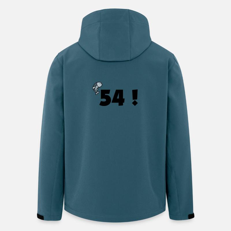 54 ! - Recycelte Männer Softshell-Jacke von Stanley/Stella - Dunkles Petrol