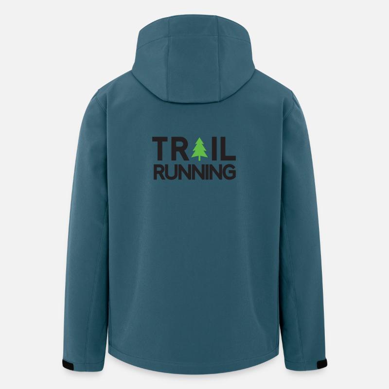 Trailrunning - Recycelte Männer Softshell-Jacke von Stanley/Stella - Dunkles Petrol