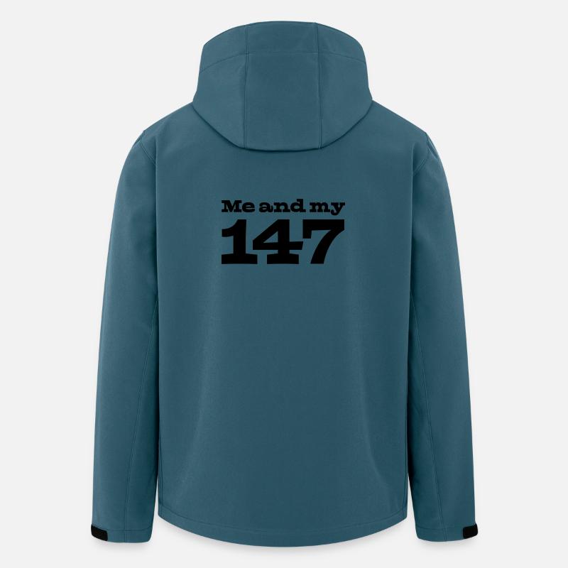 29 Ich und meine 147 - Recycelte Männer Softshell-Jacke von Stanley/Stella - Dunkles Petrol