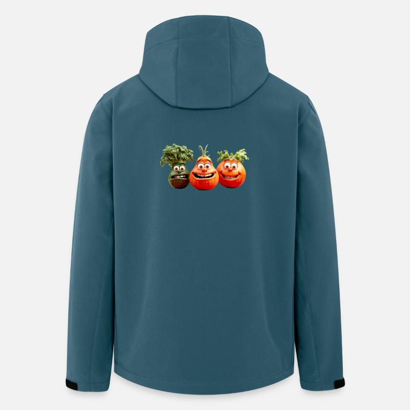 Gemüse - Recycelte Männer Softshell-Jacke von Stanley/Stella - Dunkles Petrol