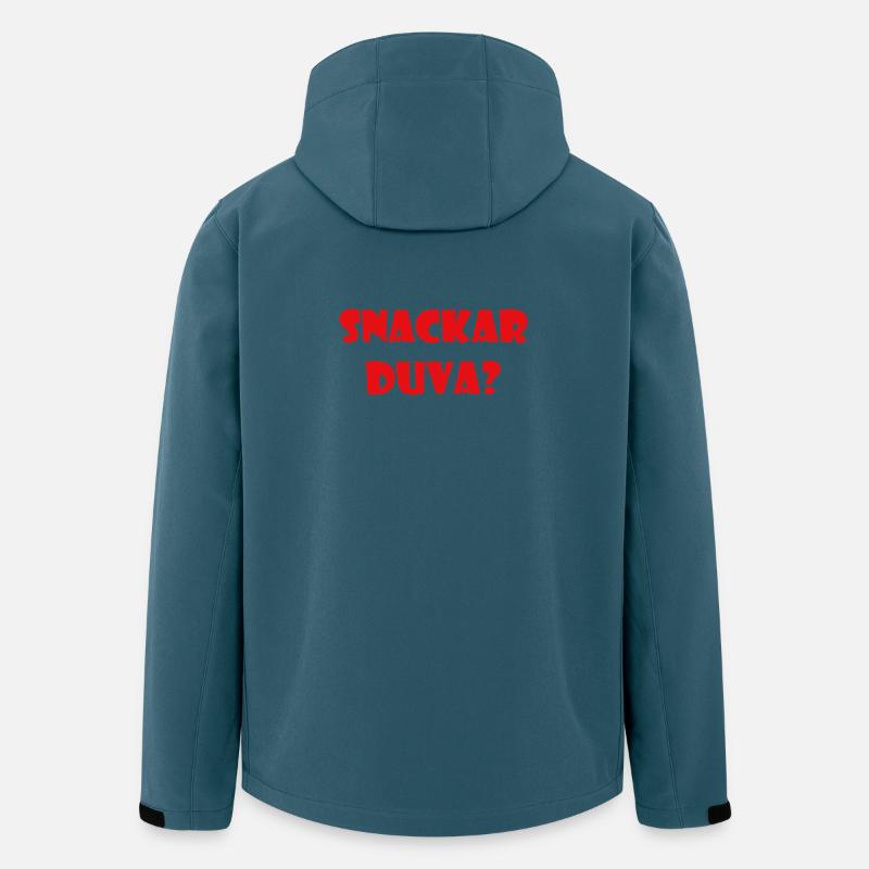 Talking Duva – Göteborg-Humor - Recycelte Männer Softshell-Jacke von Stanley/Stella - Dunkles Petrol