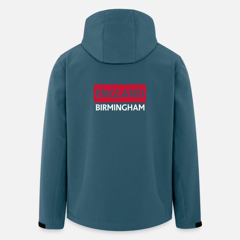 England Birmingham Stadtbild Illustration - Recycelte Männer Softshell-Jacke von Stanley/Stella - Dunkles Petrol