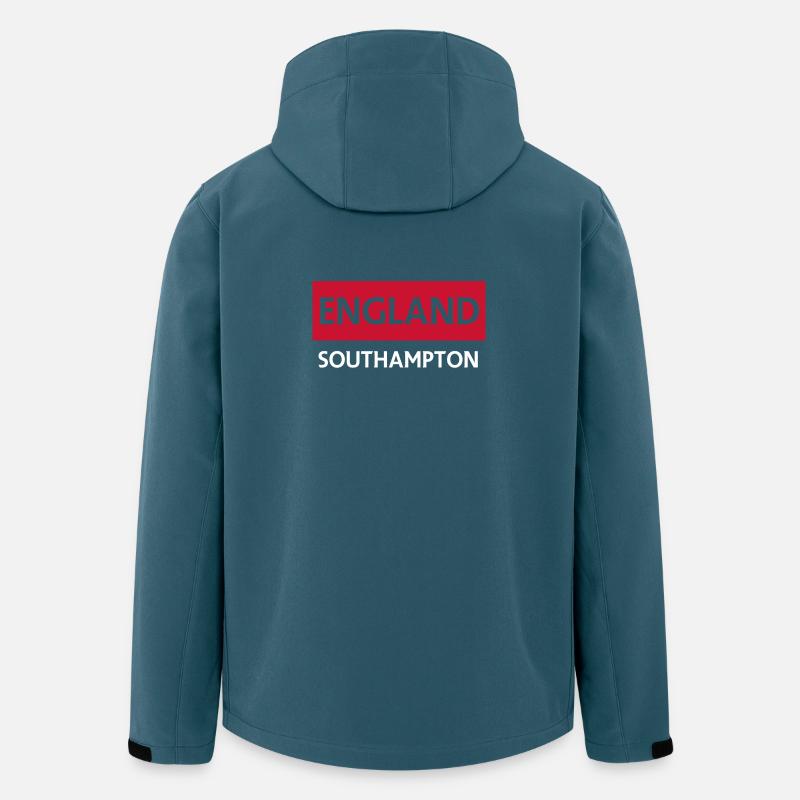 England Southampton Stadtbild Design - Recycelte Männer Softshell-Jacke von Stanley/Stella - Dunkles Petrol