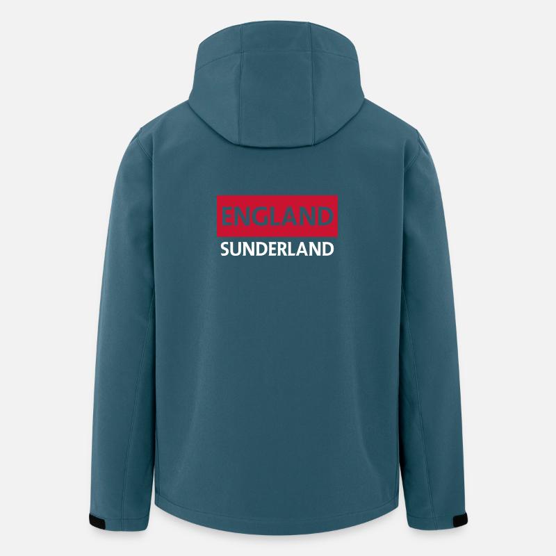 England City Skyline mit Linseneffekt - Recycelte Männer Softshell-Jacke von Stanley/Stella - Dunkles Petrol