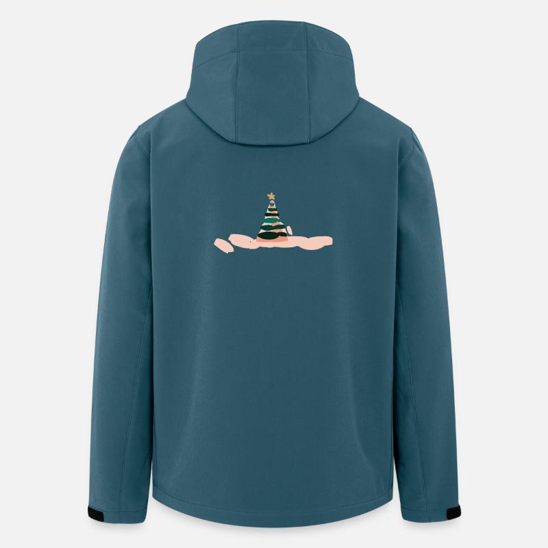 Fabelhafte Weihnachtsbaum Illustration - Recycelte Männer Softshell-Jacke von Stanley/Stella - Dunkles Petrol