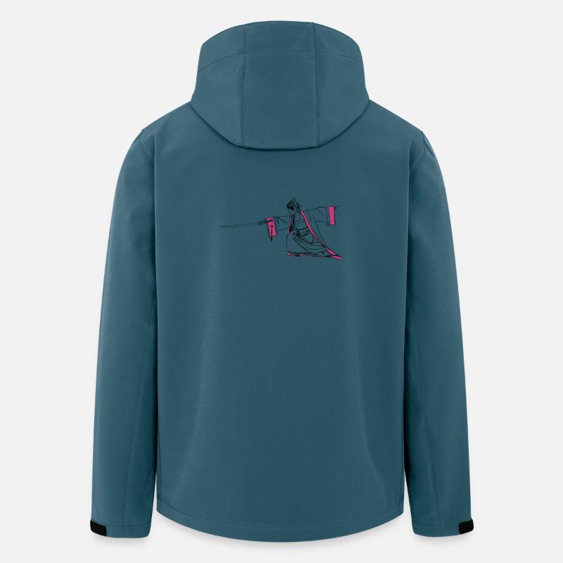 Épée - Veste softshell homme en polyester recyclé Discoverer Stanley/Stella - bleu pétrole foncé